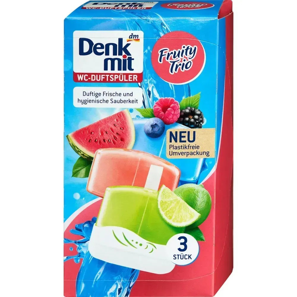Подвесной блок для туалета Denkmit Fruity Trio 3 шт