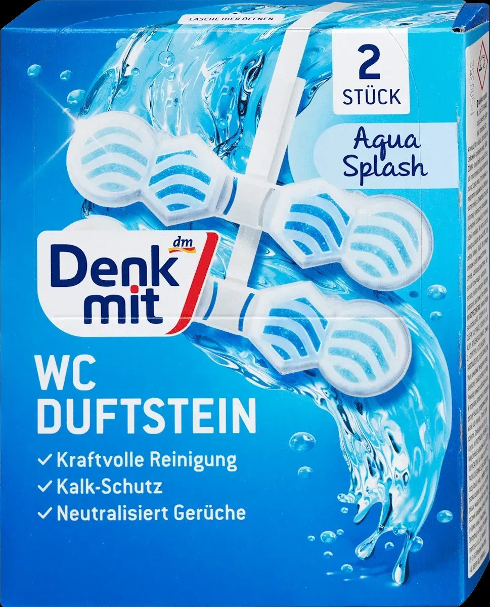 Подвесные пилюли для унитаза Denkmit WC Multi-Aktiv Ocean Splash 2шт.
