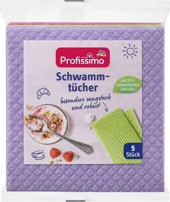 Губчатая салфетка для кухни Profissimo, 5 шт.