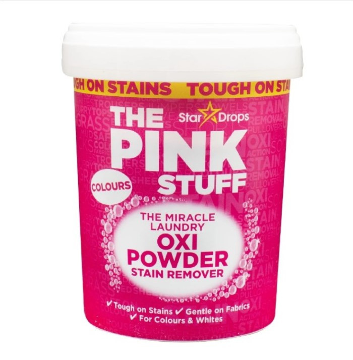 Кисневий засоб для виведення плям для кольорової білизни Pink Stuff Oxi 1кг