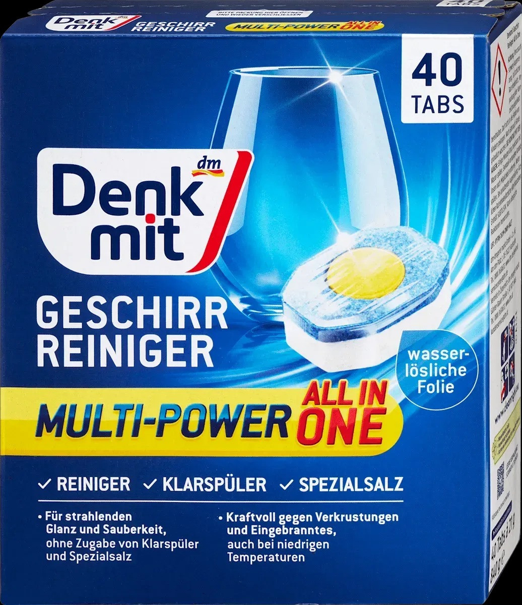 Таблетки для посудомоечной машины Denkmit Multi-Power 12 in1 40шт