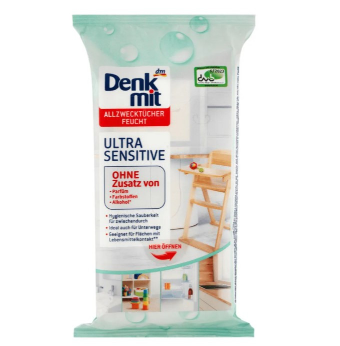 DenkMit Ultra Sensitive салфетки для уборки10