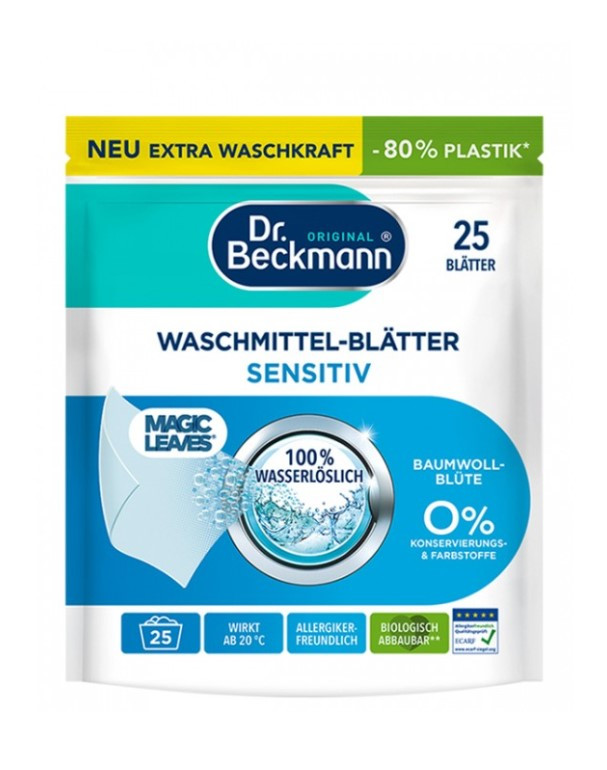 Серветки для прання Dr.Beckmann Sensitive 25 шт